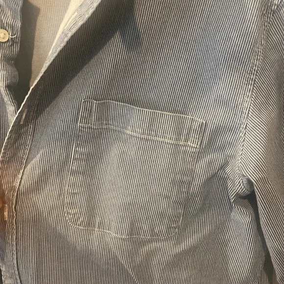 Banana Republic Men’s long sleeve button up, XL navy denim Durable fabric like N - Picture 10 of 16